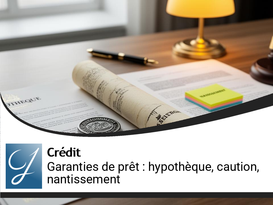 Garanties de prêt : hypothèque, cautionnement, nantissement