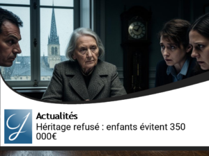 Héritage : Une mère refuse son héritage, ses enfants échappent à 350 000 € de redressement