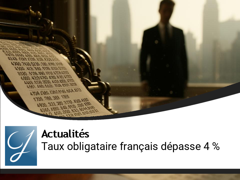 Historique : Le taux des obligations françaises à 10 ans dépasse 4 %