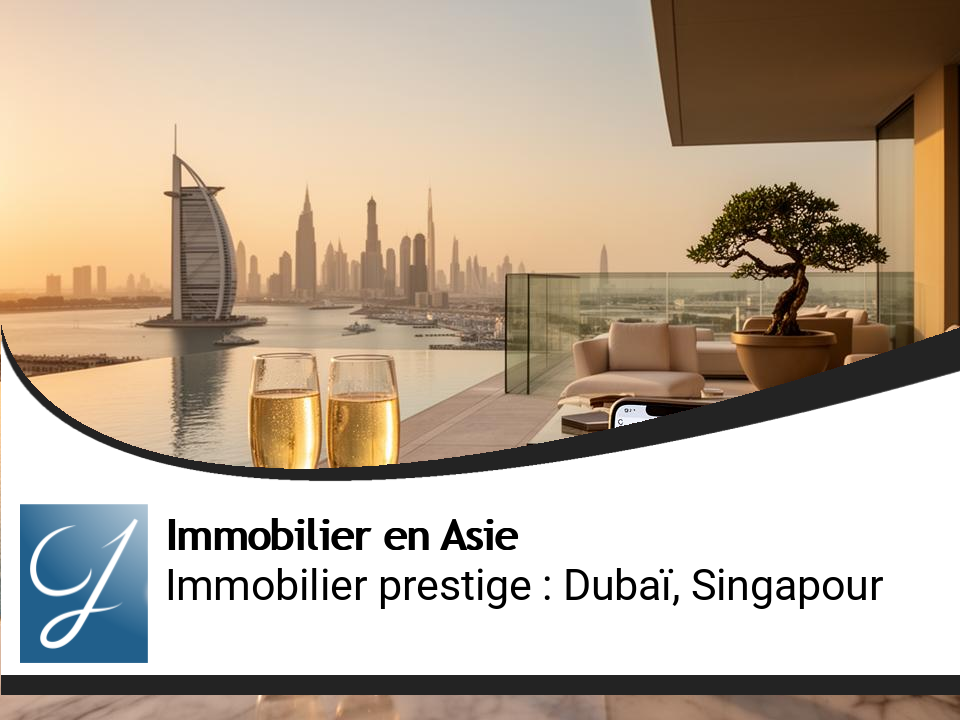 Immobilier de prestige en Asie : marches de luxe Dubai, Singapour