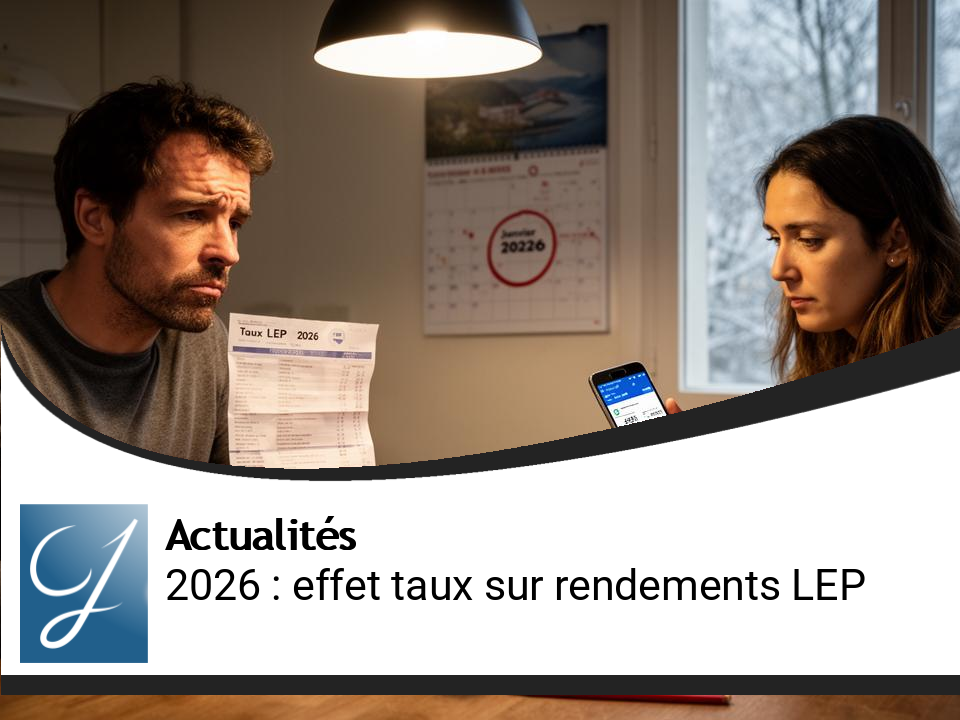 Impact de la baisse des taux en 2026 sur les rendements du LEP