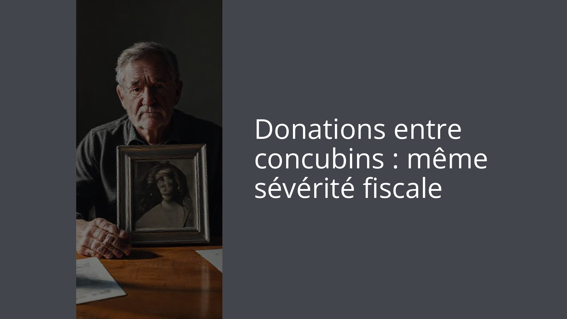 Donations entre concubins : même sévérité fiscale