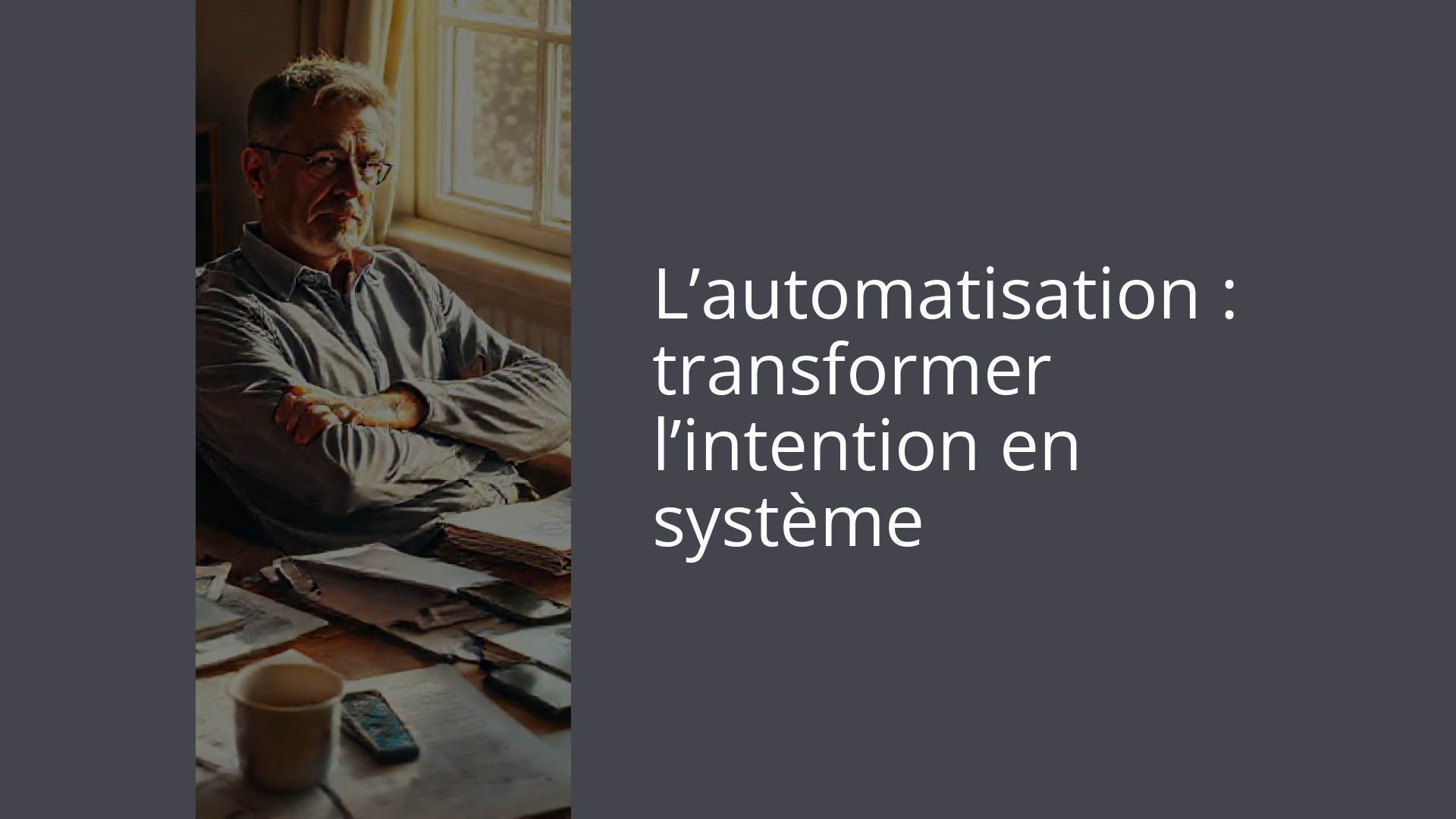 L’automatisation : transformer l’intention en système