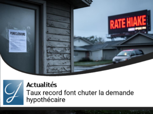 La demande hypothécaire aux États-Unis chute face à des taux record