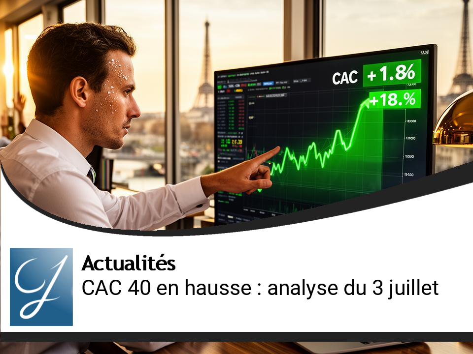 Le CAC 40 en hausse : Analyse du marché boursier du 3 juillet