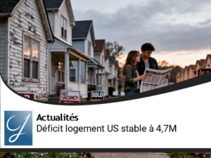 Le déficit de logements aux États-Unis reste stable à 4,7 millions d&rsquo;unités