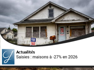 Les Saisies de Foreclosure : Maisons à Prix Cassé de 27 % en 2026