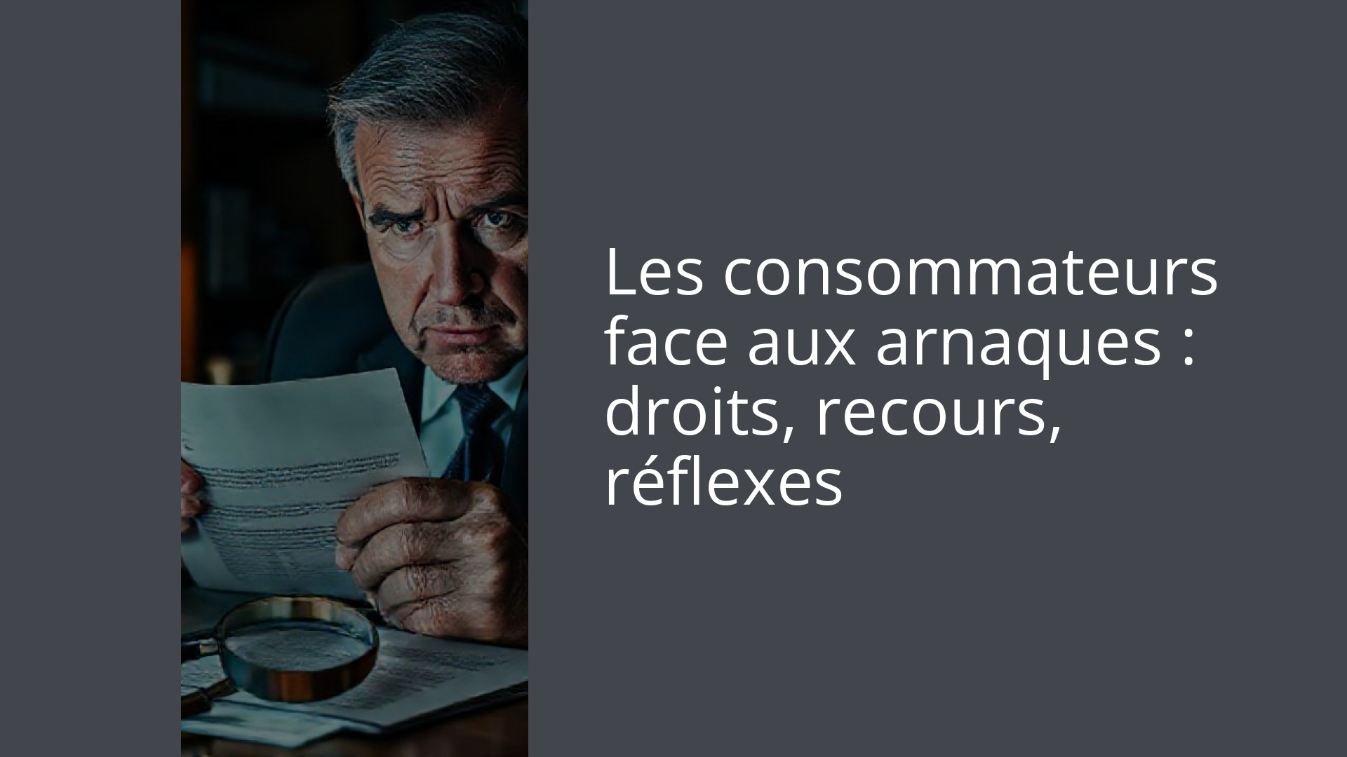Les consommateurs face aux arnaques : droits, recours, réflexes