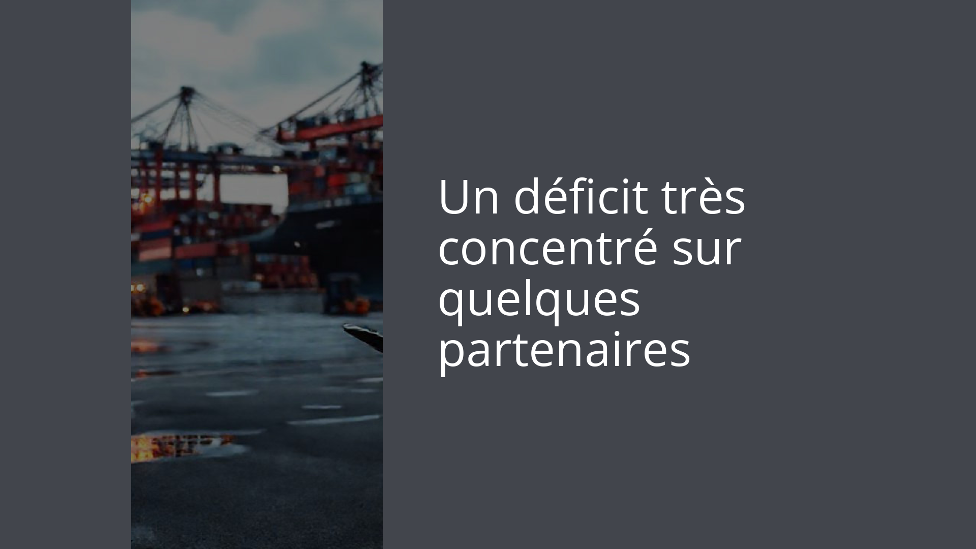 Un déficit très concentré sur quelques partenaires