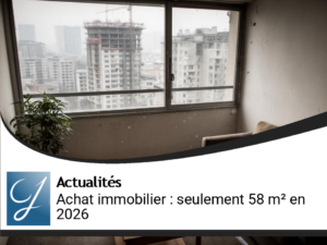 Pouvoir d&rsquo;achat immobilier : seulement 58 m² pour les acheteurs en 2026