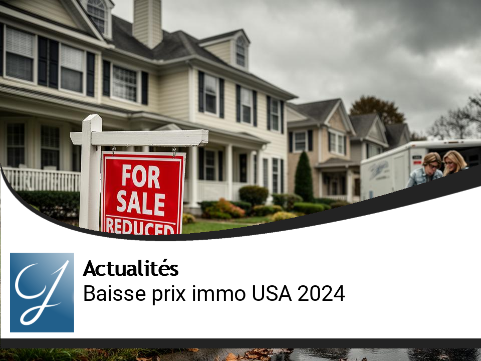 Prévisions 2024 : Baisse des Prix Immobiliers aux États-Unis