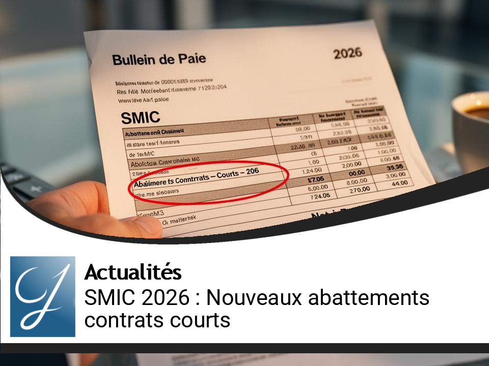 Revalorisation du SMIC : Nouveaux Abattements pour Contrats Courts en 2026