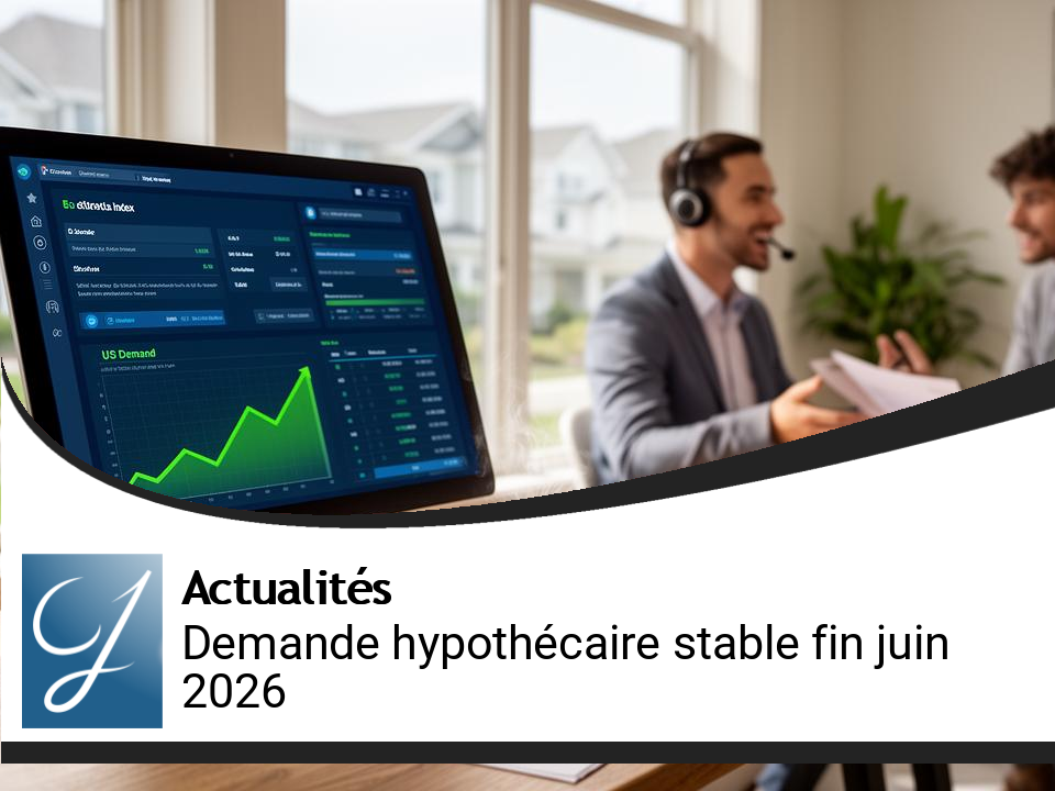 Stabilité de la Demande Hypothécaire aux États-Unis Fin Juin 2026
