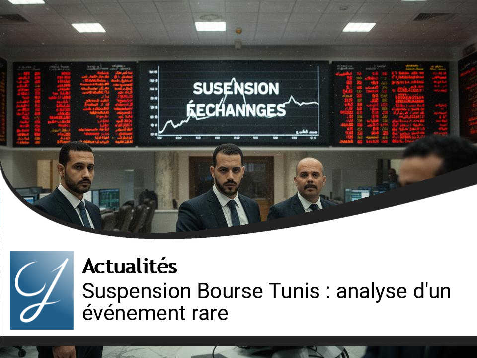 Suspension des échanges à la Bourse de Tunis : analyse d&rsquo;un événement rare