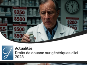 Trump impose des droits de douane massifs sur les médicaments génériques