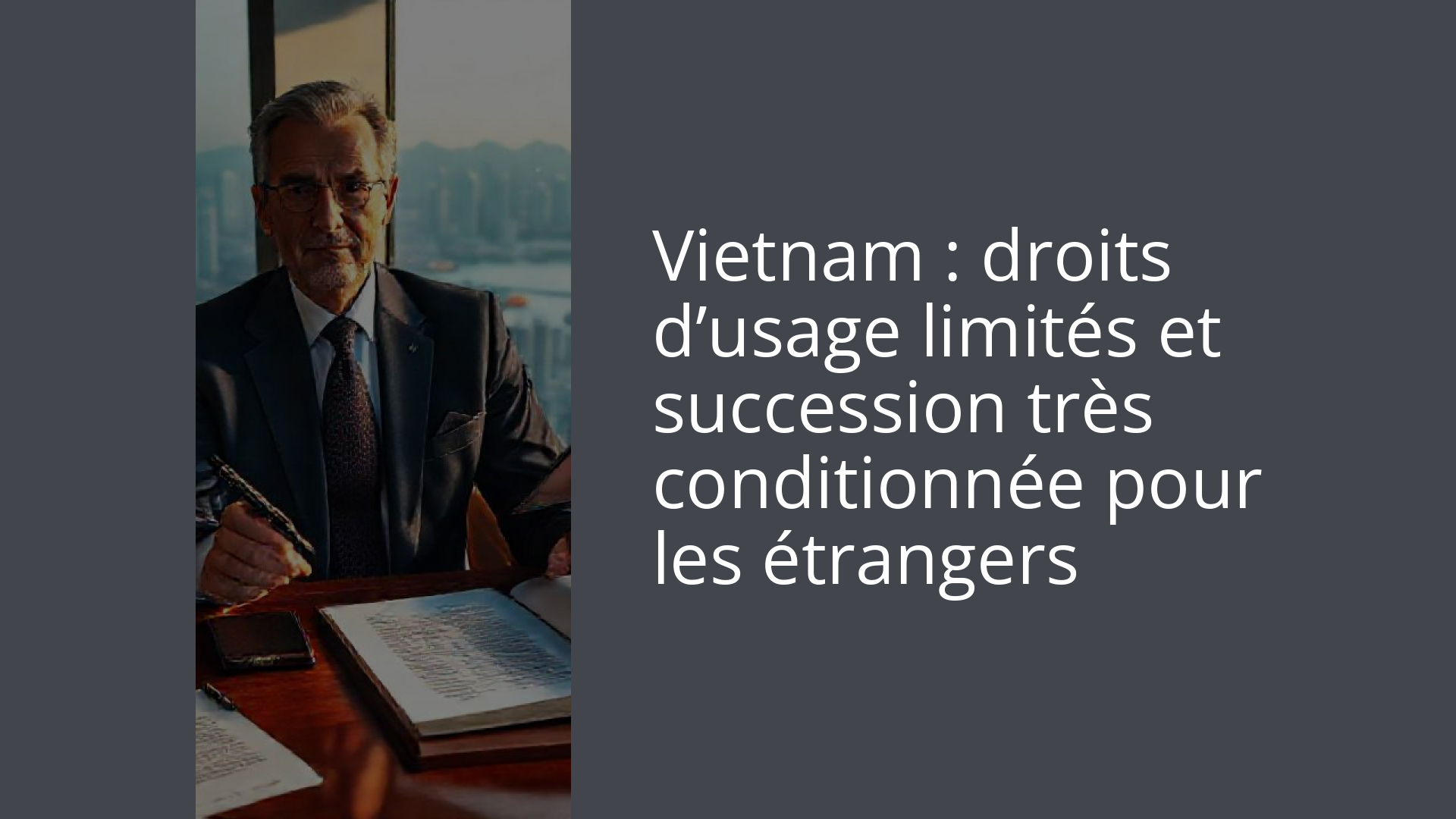 Vietnam : droits d’usage limités et succession très conditionnée pour les étrangers