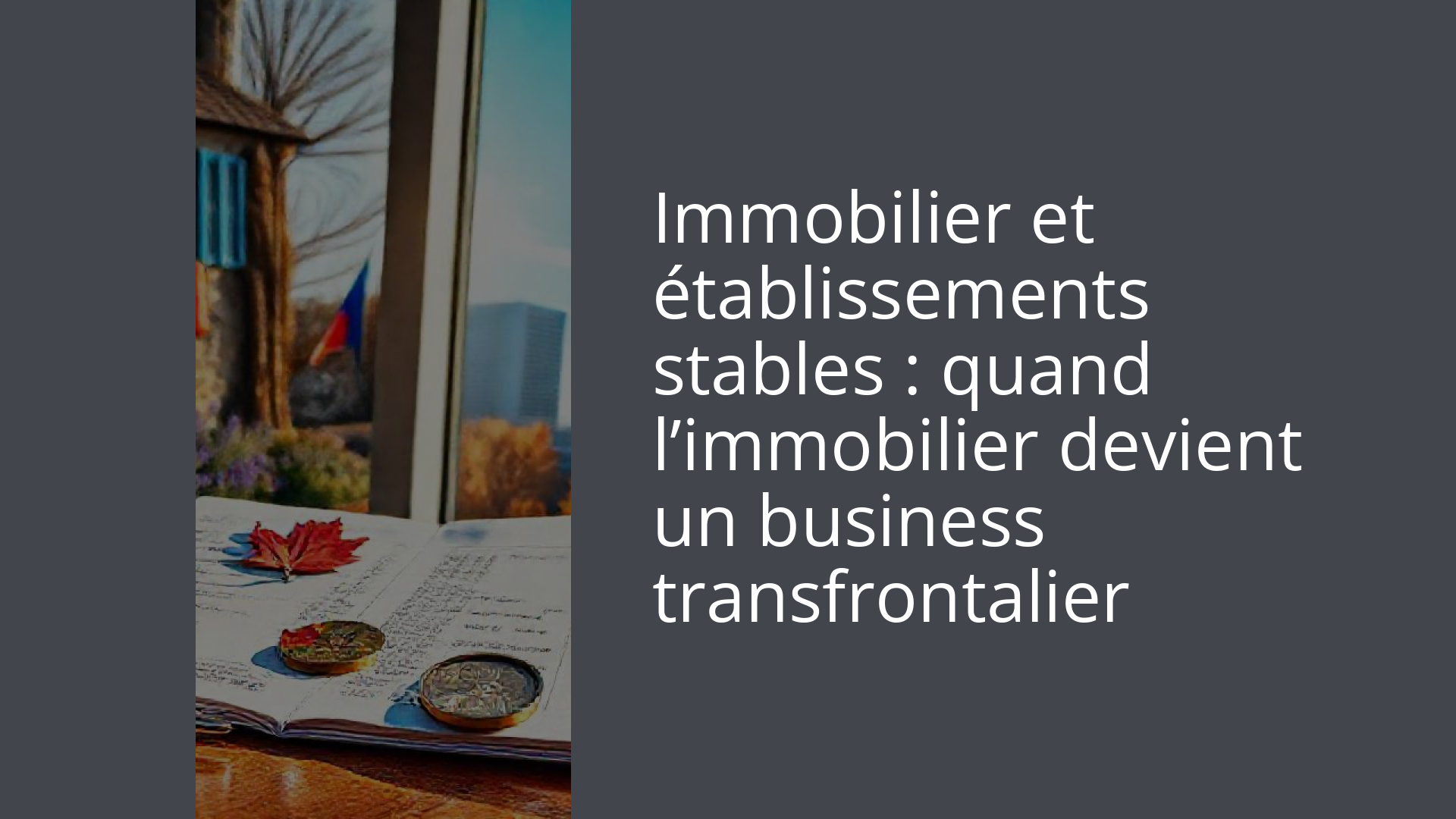 Immobilier et établissements stables : quand l’immobilier devient un business transfrontalier