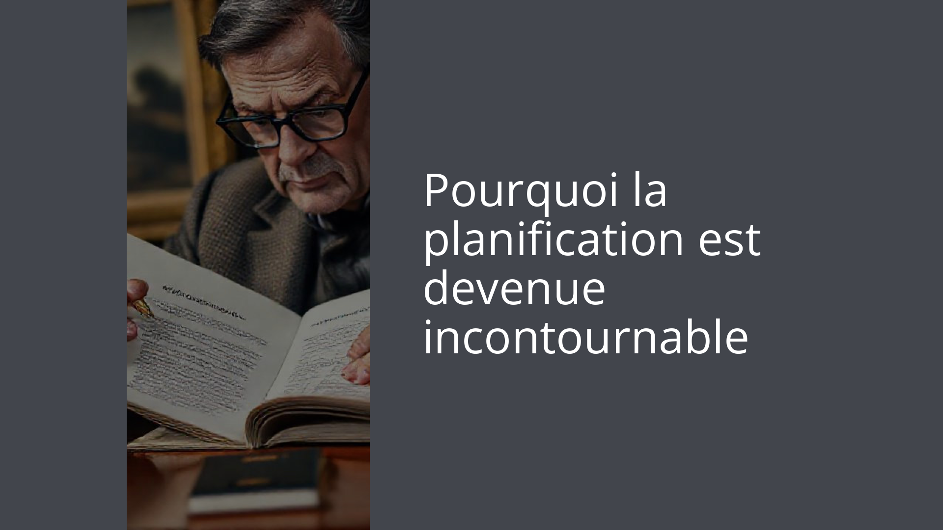 Pourquoi la planification est devenue incontournable