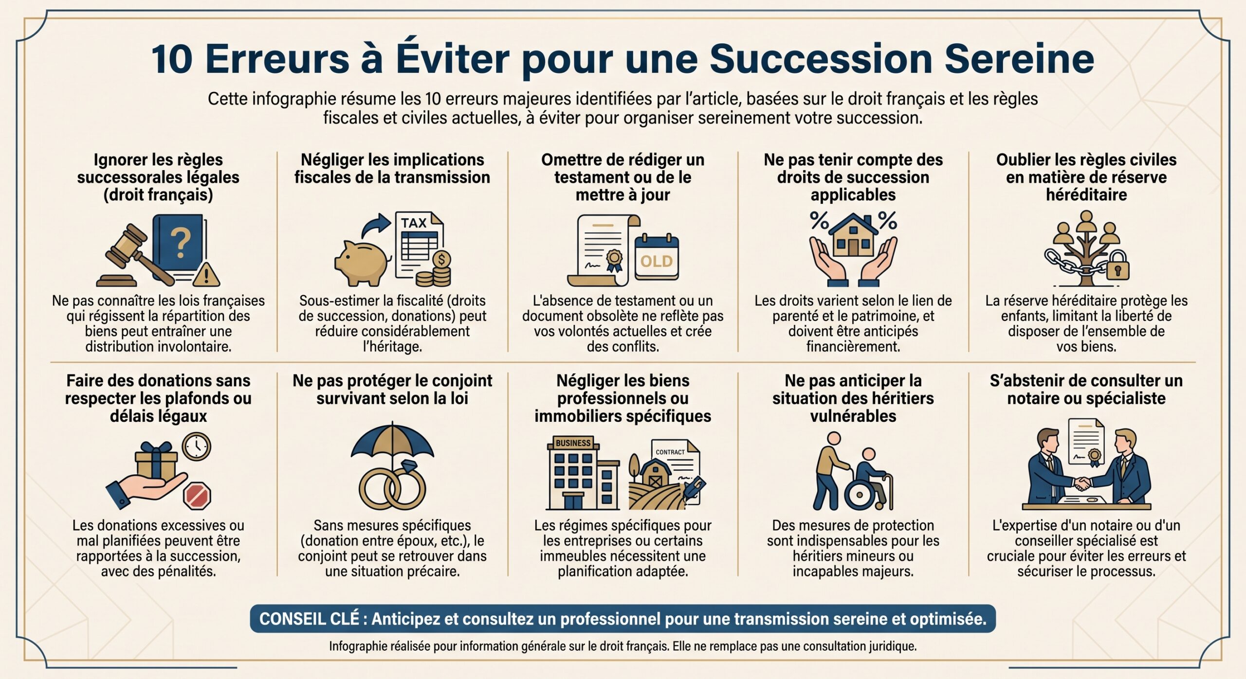 10 Erreurs à Éviter pour une Succession Sereine