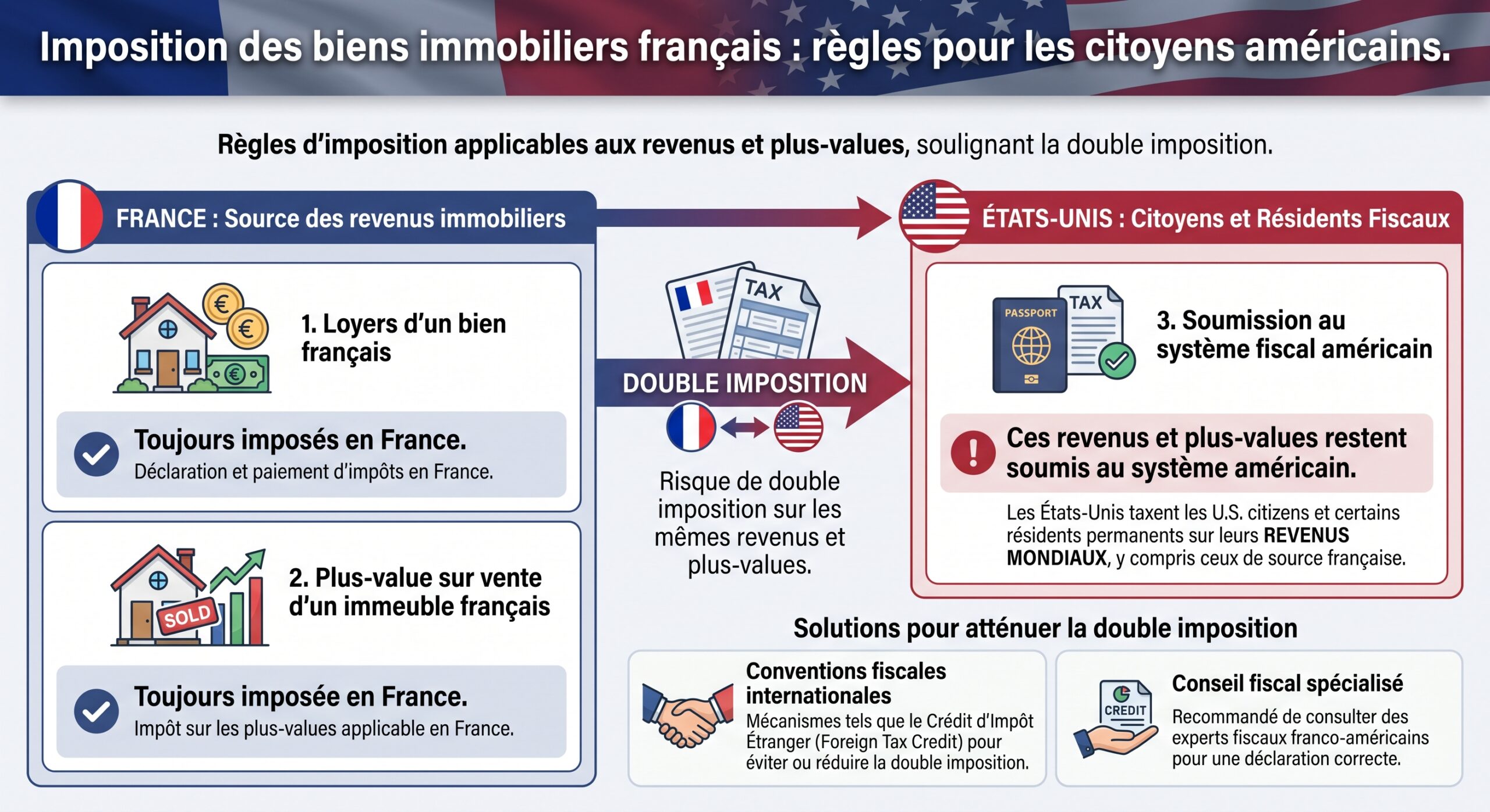 Imposition des biens immobiliers français : règles pour les citoyens américains