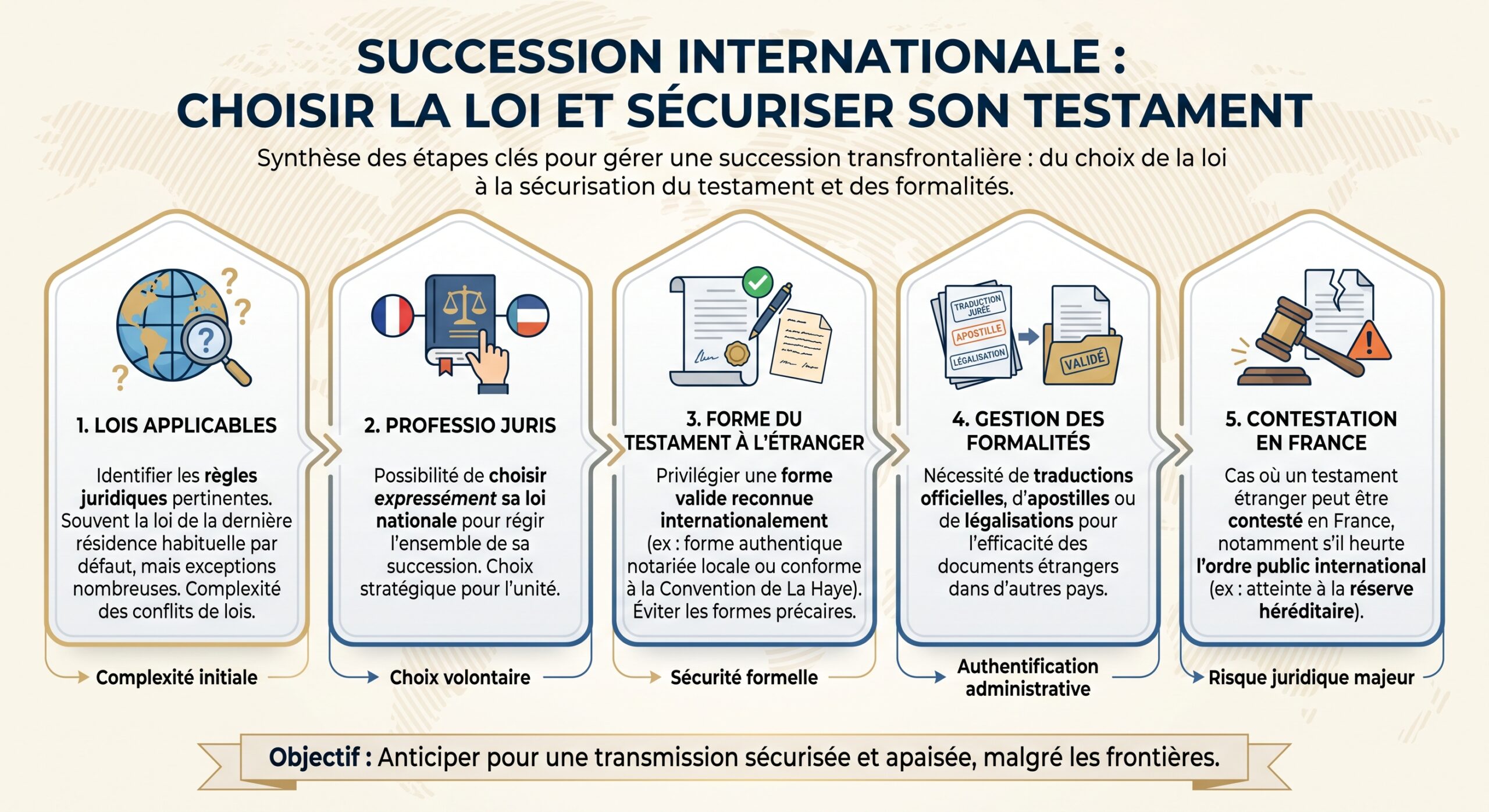 Succession internationale : choisir la loi et sécuriser son testament