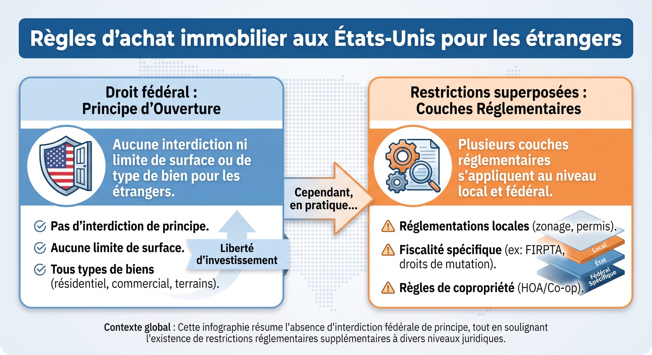 Règles d'achat immobilier aux États-Unis pour les étrangers