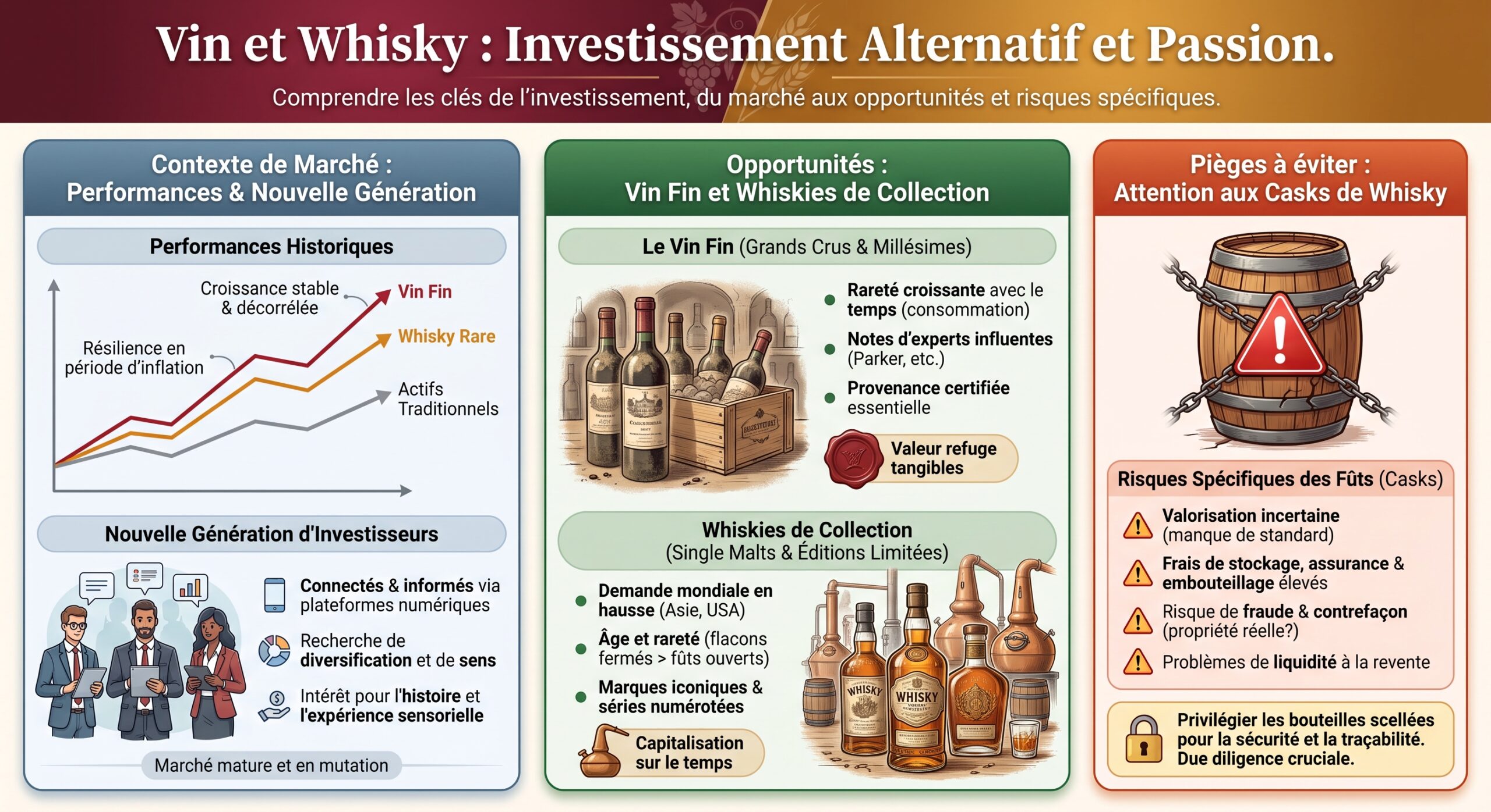 Vin et Whisky : Investissement Alternatif et Passion