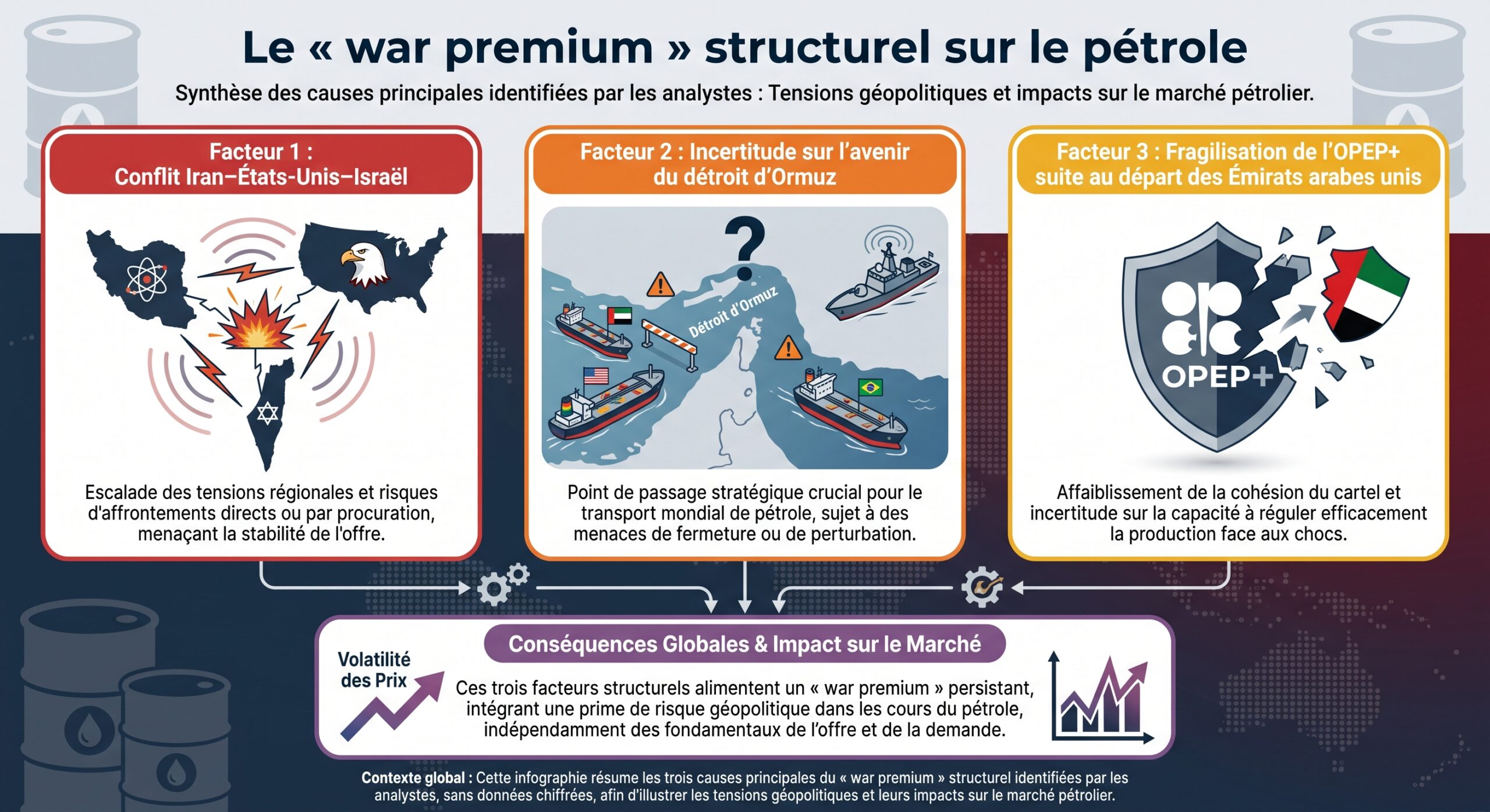Le « war premium » structurel sur le pétrole