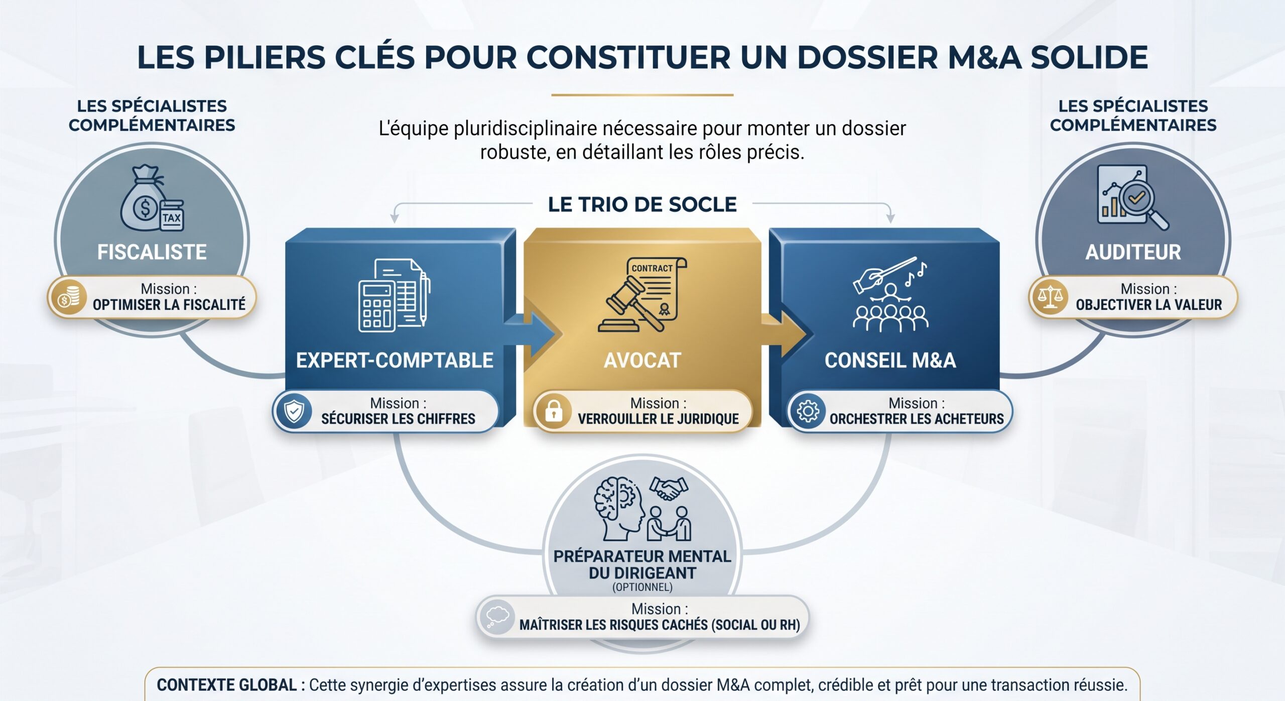 Les piliers clés pour constituer un dossier M&A solide