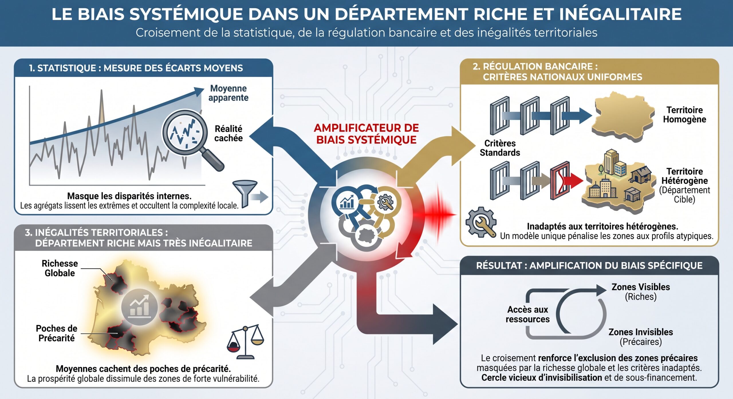 Le biais systémique dans un département riche et inégalitaire