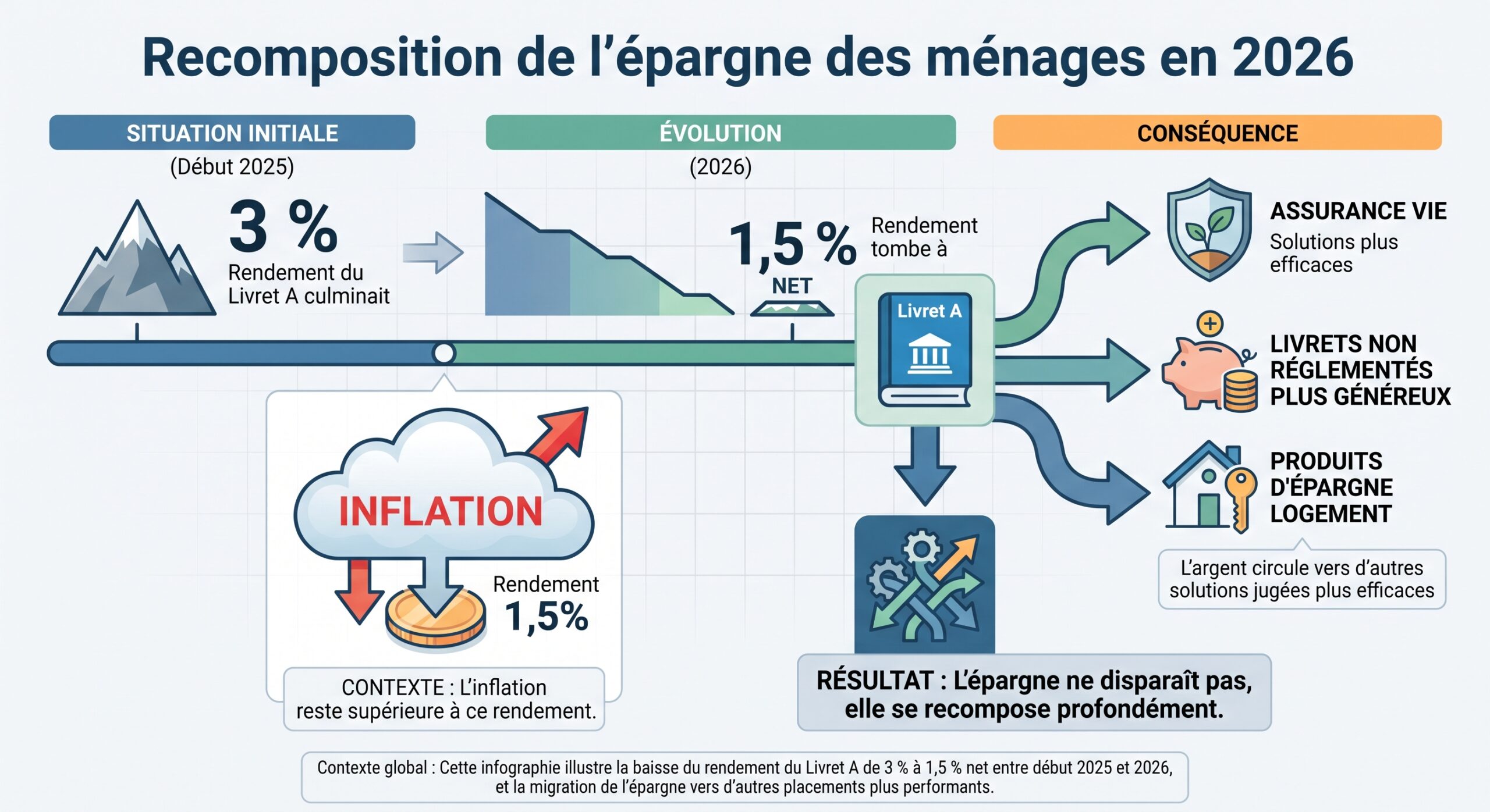 Recomposition de l'épargne des ménages en 2026