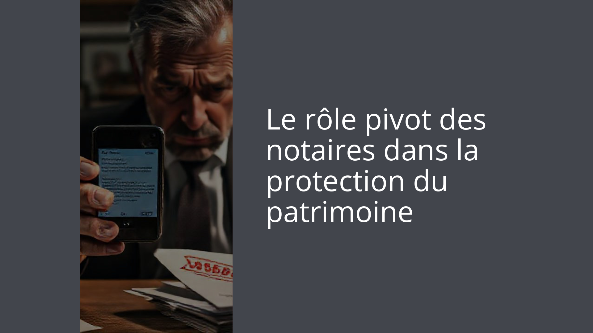 Le rôle pivot des notaires dans la protection du patrimoine