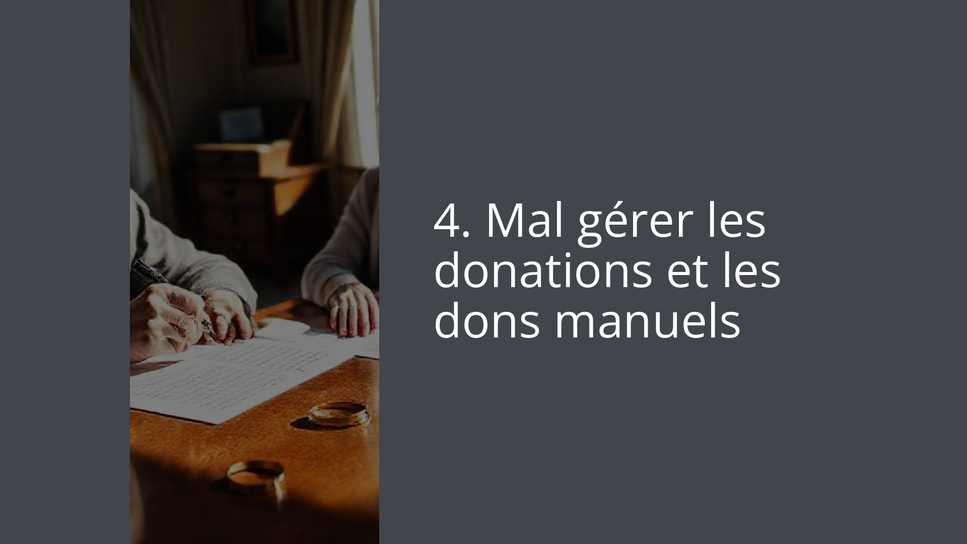 4. Mal gérer les donations et les dons manuels