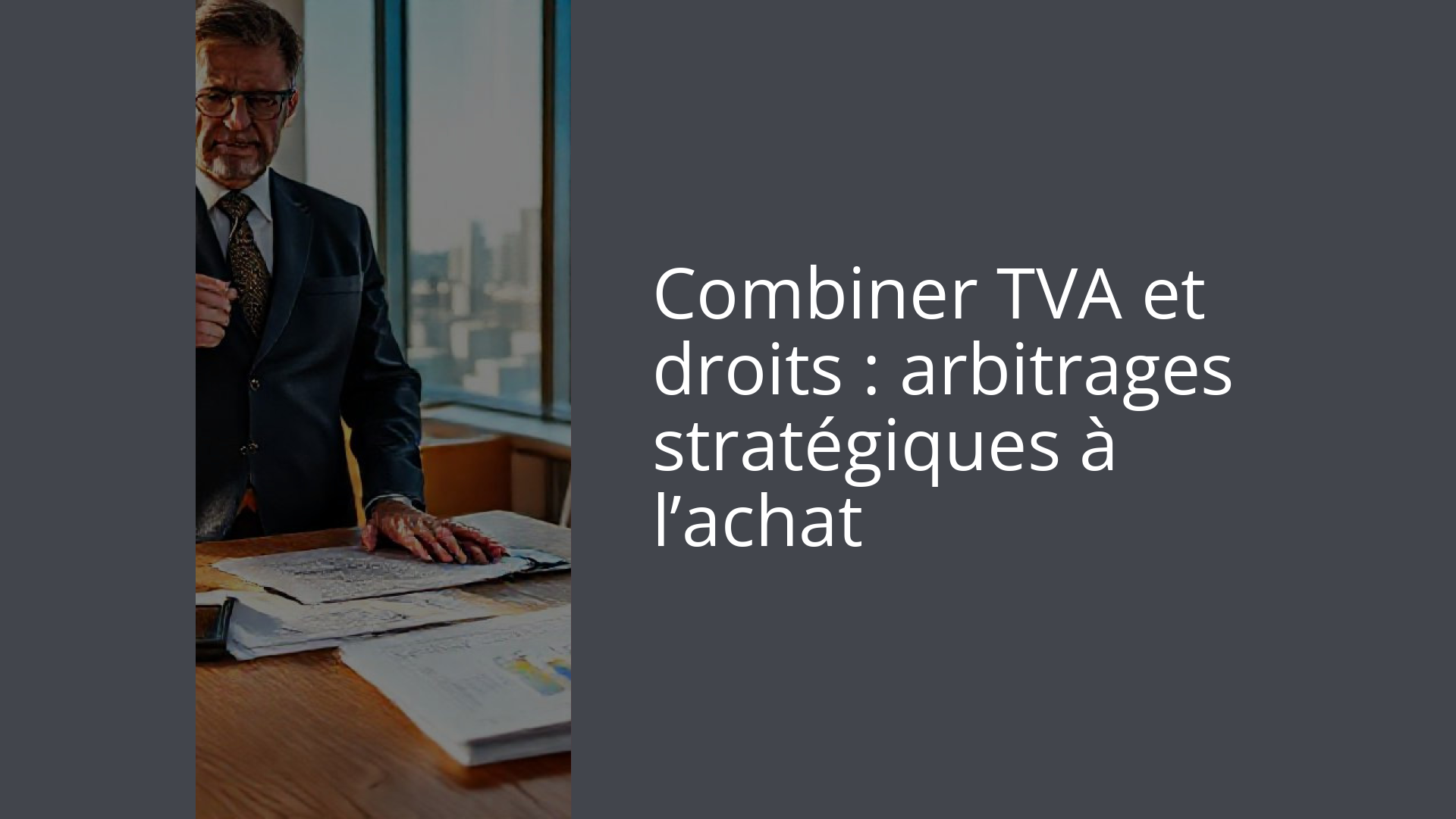 Combiner TVA et droits : arbitrages stratégiques à l’achat