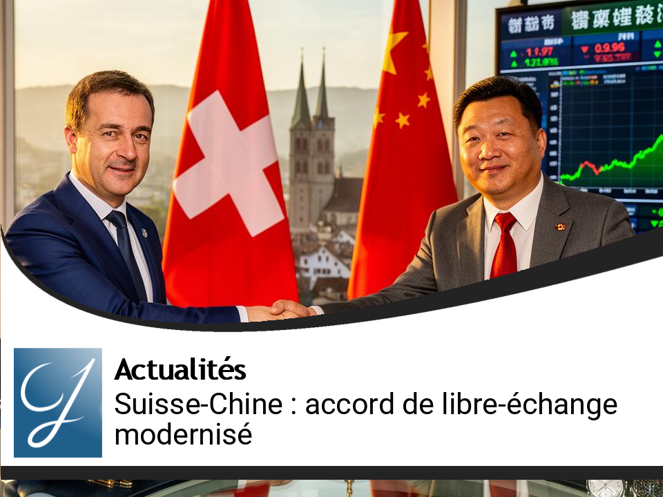 Accord de libre-échange : La Suisse et la Chine font peau neuve
