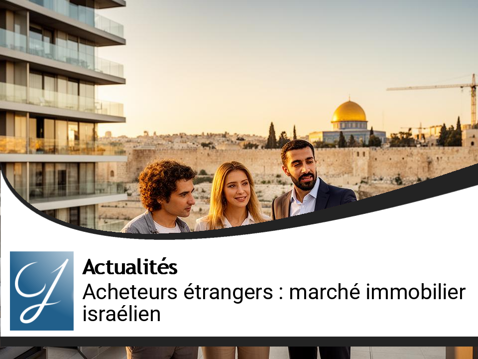 Acheteurs étrangers : Opportunités sur le marché immobilier israélien