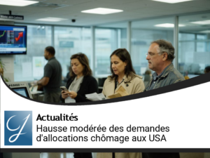 Augmentation modérée des demandes d&rsquo;allocations chômage aux États-Unis