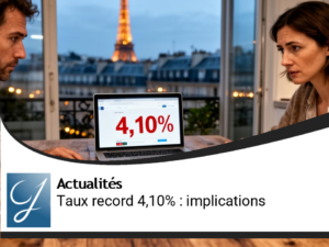 Emprunt en France : taux record de 4,10% et ses implications
