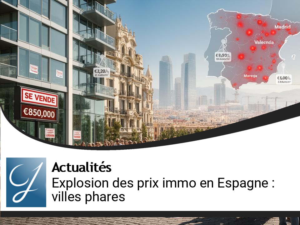 Explosion des prix immobiliers en Espagne : découvrez les villes phares