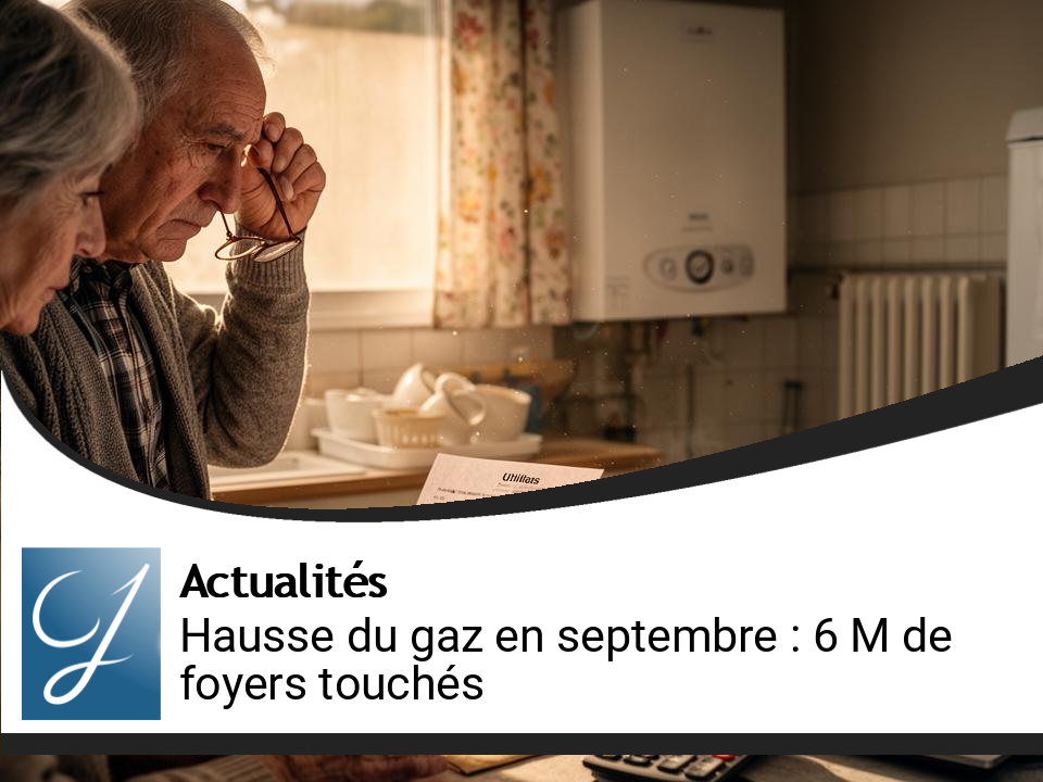 Hausse des tarifs de gaz en septembre : 6 millions de foyers touchés