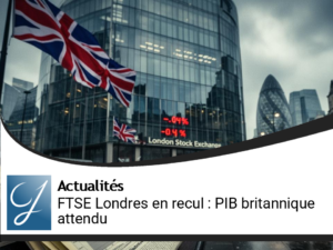 Le FTSE de Londres en recul : attentes autour du PIB britannique