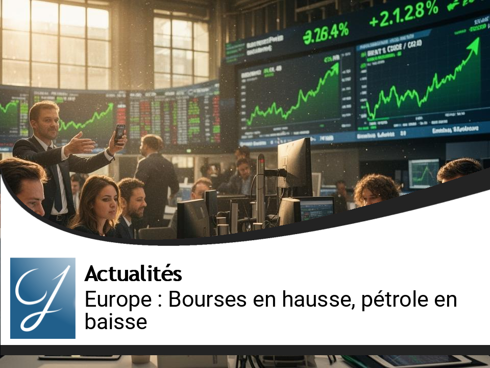 Les Bourses européennes en hausse : l&rsquo;impact de la baisse du pétrole