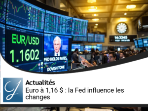 L&rsquo;euro grimpe à 1,16 dollar : la Fed influence le marché des devises