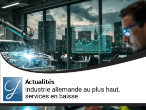 L&rsquo;industrie allemande atteint un sommet en quatre ans, les services en baisse