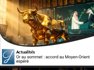 L&rsquo;or atteint des sommets : espoir d&rsquo;accord au Moyen-Orient enflamme le marché