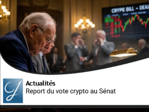 Régulation des cryptomonnaies : report du vote au Sénat américain ravive les tensions politiques et économiques