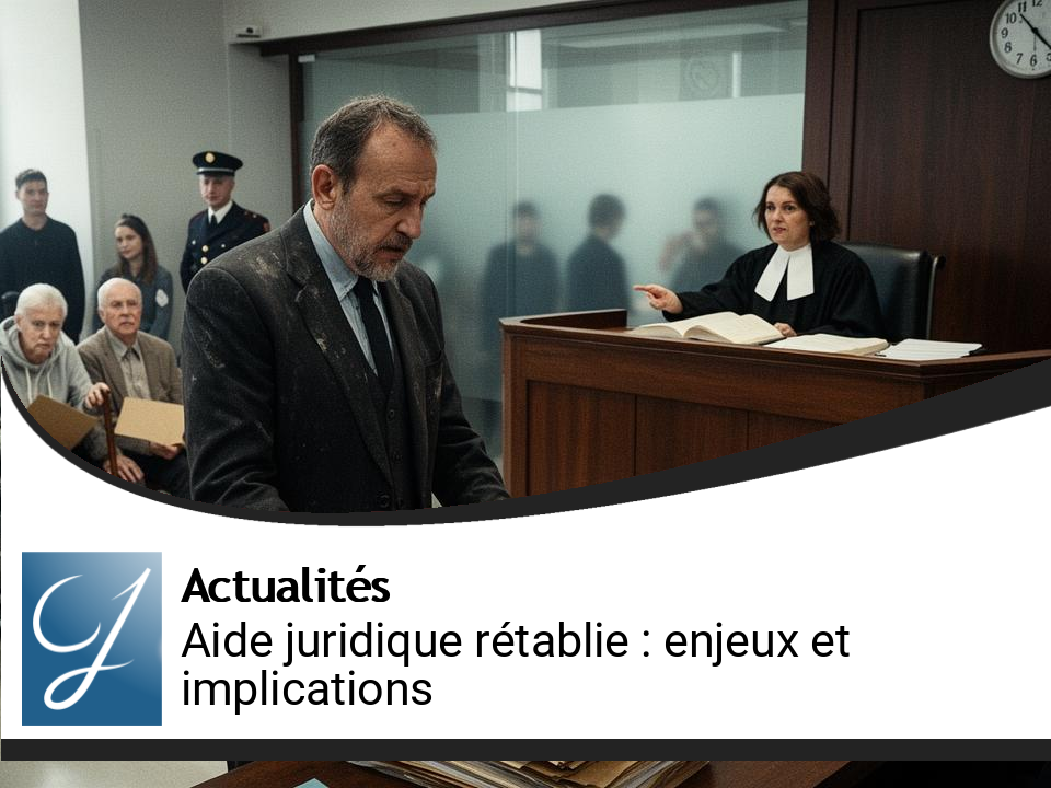 Rétablissement de la contribution pour l&rsquo;aide juridique : enjeux et implications
