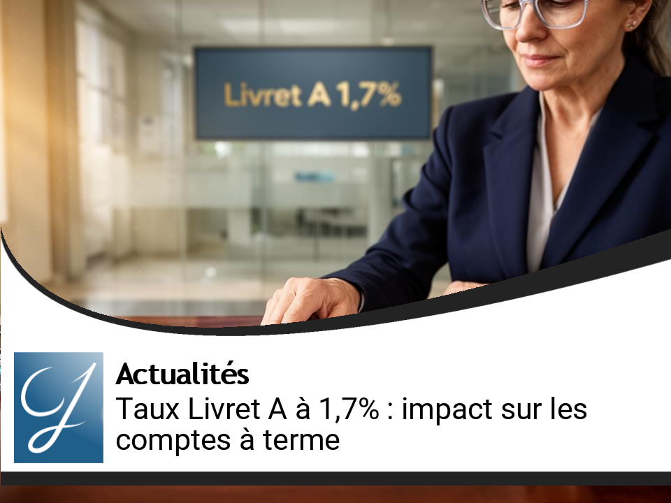 Taux du Livret A à 1,7% : quels effets sur les comptes à terme sécurisés