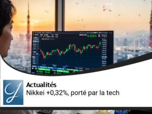 Tokyo : le Nikkei progresse de 0,32 %, porté par les valeurs technologiques et les semi-conducteurs
