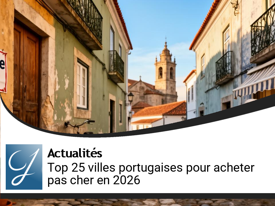 Top 25 des villes portugaises pour acheter une maison à petit prix